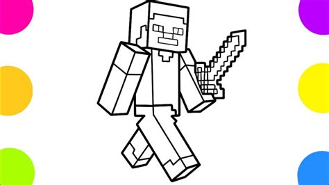 Dibujo Steve Como Dibujar A Steve De Minecraft Youtube