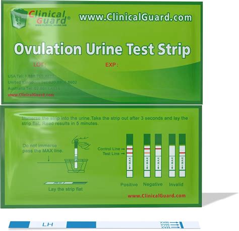 Clinical Guard Pack Of 5 Ovulation Test Strips Accurate Measurement Within 5 Min