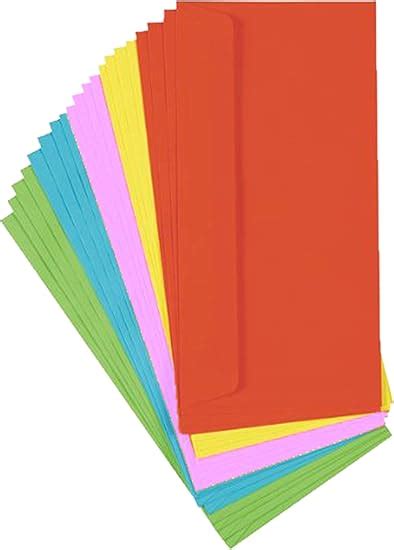 Paper Lot De Enveloppes Longues Color Es Din Amazon Fr