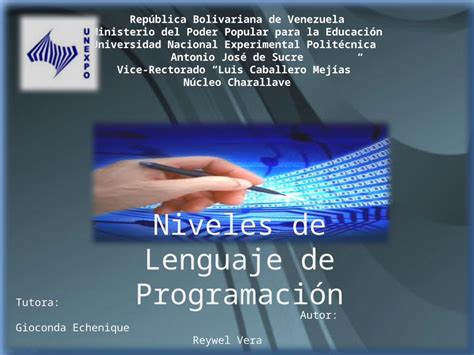 PPTX Niveles de lenguajes de programación Métodos de programación