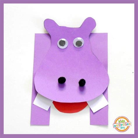 H is for Hippo. Letter H craft