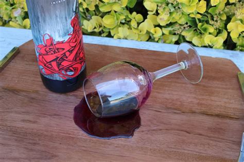 Spilled Glass Of Fake Red Wine Etsy