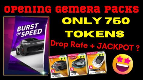 Asphalt 9 Burst Of Speed Opening Gemera Packs YouTube