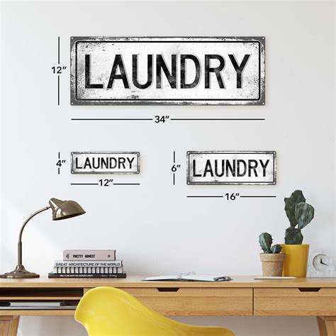 Laundry Metal Sign Wall Decor For Bath Or Laundry Etsy