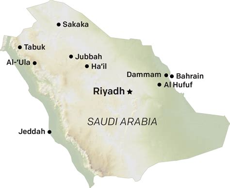 Map Of Neom City In Saudi Arabia