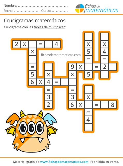 Crucigrama De Sumas Y Multiplicaciones Ficha Interactiva Otosection