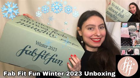 FabFitFun Winter 2023 Unboxing Makeup Skincare Haircare Fashion