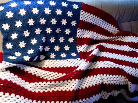 American Flag Afghan | Mermaid crochet pattern, Crochet, Crochet patterns