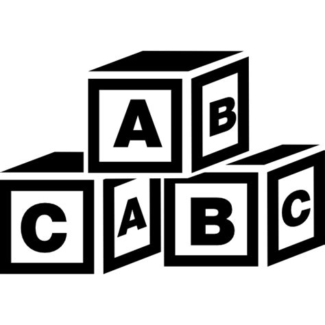 Cubos Del Abc Icono Gratis