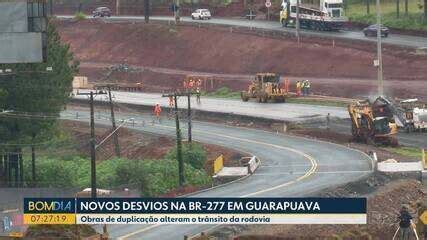 Obras De Duplica O Da Br Causam Desvios Em Guarapuava Entenda