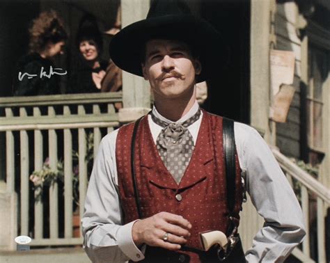 Val Kilmer Signed Tombstone 16x20 Photo JSA Pristine Auction