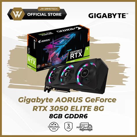 Gigabyte AORUS GeForce RTX 3050 ELITE 8G 8GB GDDR6 Shopee Malaysia