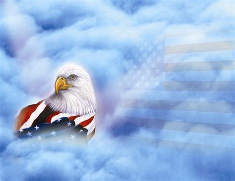 Patriotic Eagle Bald American Flag Hd Wallpaper Peakpx