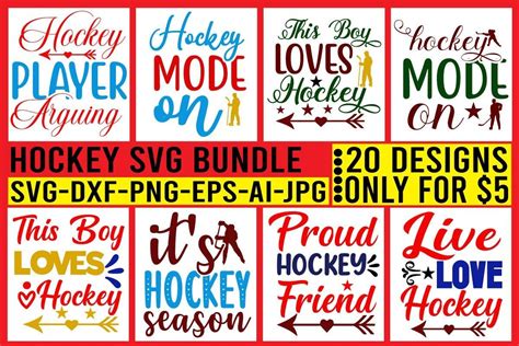 Hockey Svg Bundle Bundle Creative Fabrica