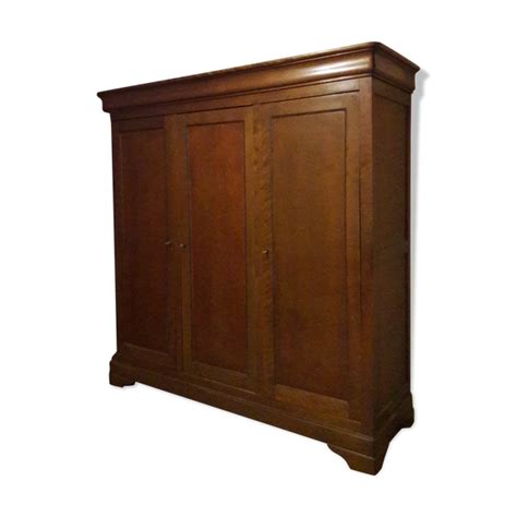 Dressing En Merisier Armoire 3 Portes 64 Cm X 200 Cm X 200 Cm Dressing