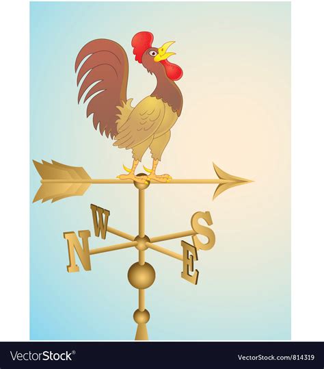 Weather Vane Royalty Free Vector Image Vectorstock