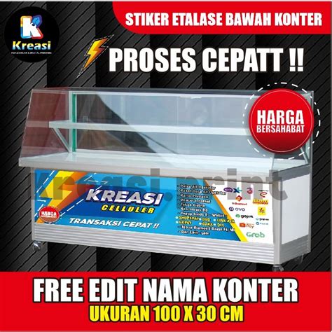 Jual STIKER ETALASE BAWAH KONTER 100 X30 CM Shopee Indonesia