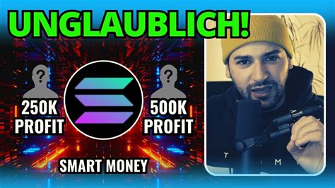 Solana Million R In Stunden Hier Ist Der Beweis Smart Money