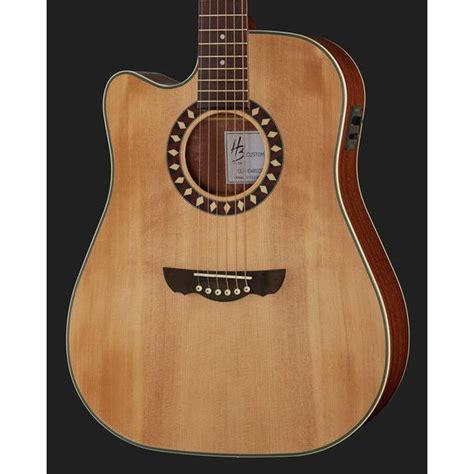 Guitare Acoustique Harley Benton Custom Line Cld Sce Lh Test