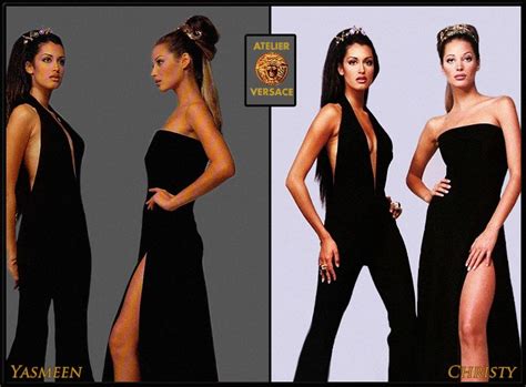 Gianni Versace Haute Couture Atelier Fall 1992 Yasmeen And Christy