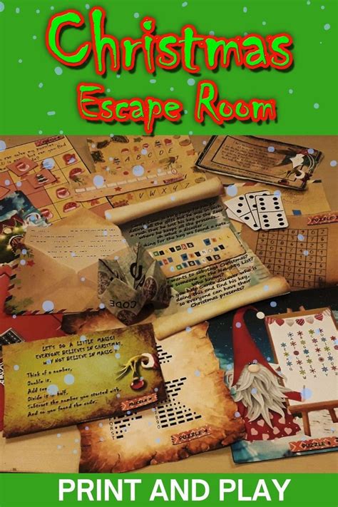 Christmas Escape Room Print And Play