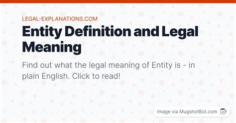 Entity Definition - What Does Entity Mean?