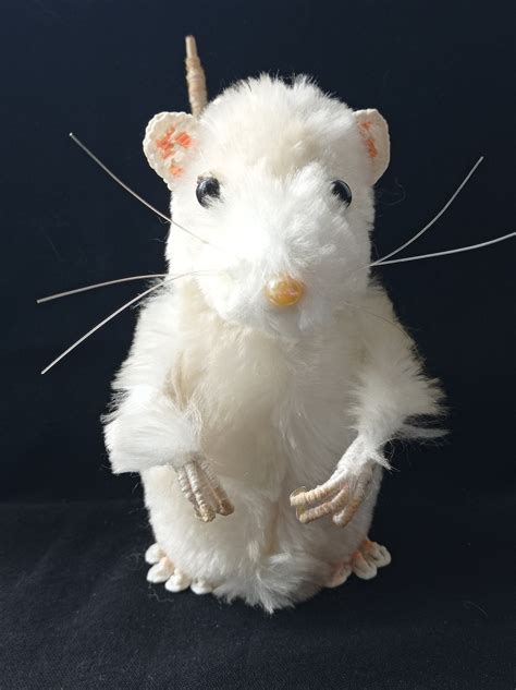 White Mouse Toy White Rat Toy Original Handmade T Inspire Uplift