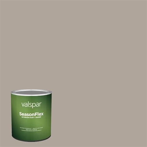 Valspar Seasonflex Semi Gloss Smoked Oyster 6005 1c Latex Exterior Paint Primer 1 Quart In