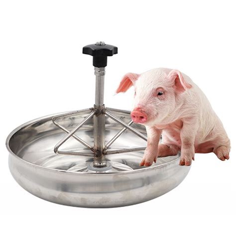 Cm Round Shape Pig Sow Feeder Tray Stainless Steel Complement