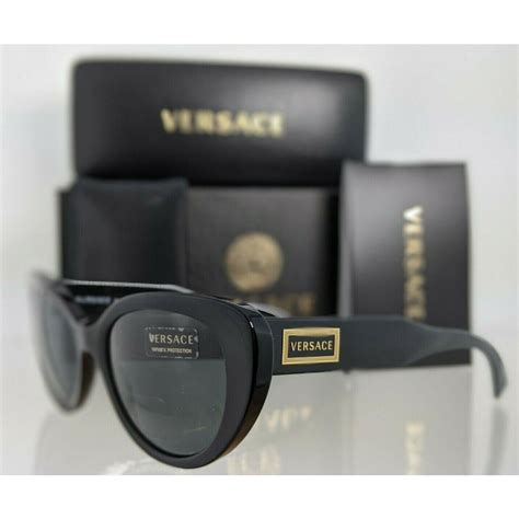 Versace Sunglasses Mod 4378 Gb187 54mm Black Gold Frame Versace