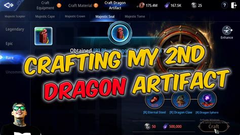 Crafting My Nd Dragon Artifact Majestic Seal Youtube