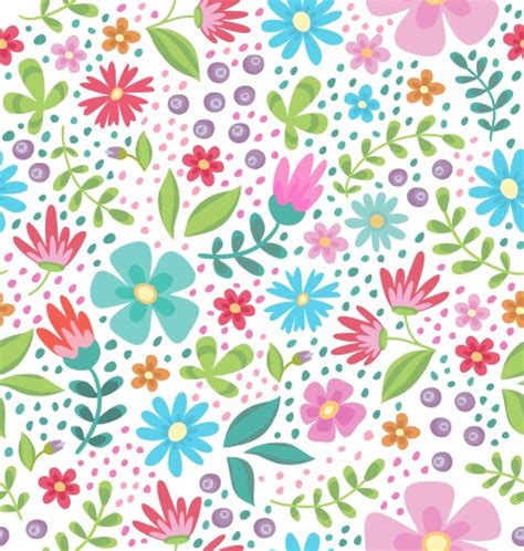 Mexican Floral Seamless Pattern Folk Royalty Free Vector