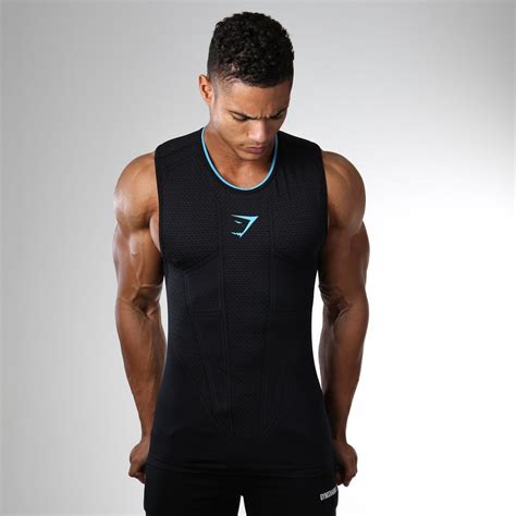 Gymshark Onyx Seamless Tank Black Gymshark