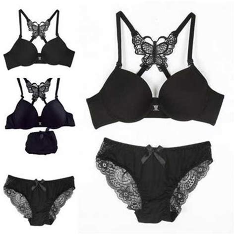 Womens Sexy Bra Sets Seamless Bra Front Closure Lace Push Up Bra