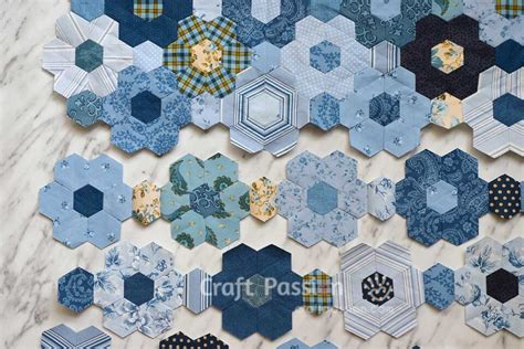 Quick Machine Sew Hexagon Flower Quilt Block • Craft Passion