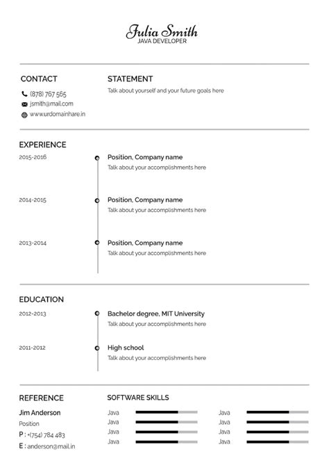 Resume Samples For Freshers 5 Things To Know About A Resume