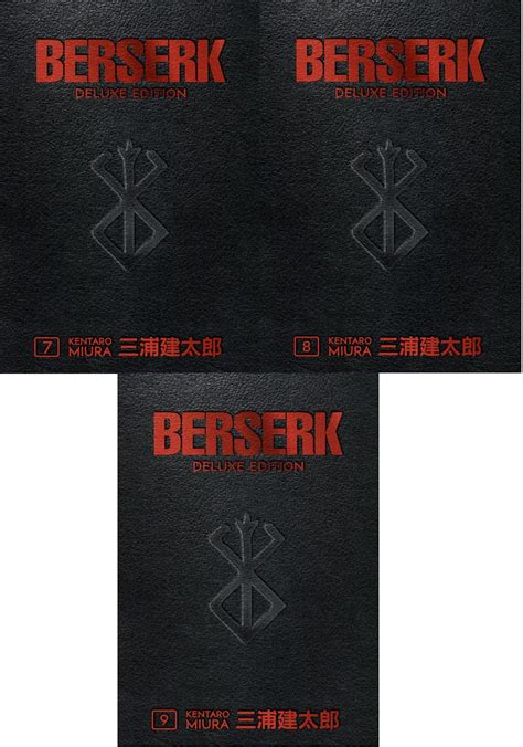 Berserk Deluxe Edition Series 3 Books Collection Vol 7 9 Berserk