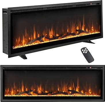 Amazon Tangkula 50 Inches Electric Fireplace Inserts Recessed