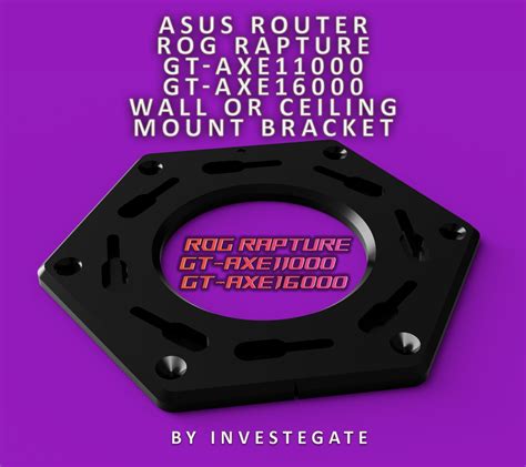 Asus Router Wall Ceiling Mount Bracket Gt Axe Gt Axe Etsy