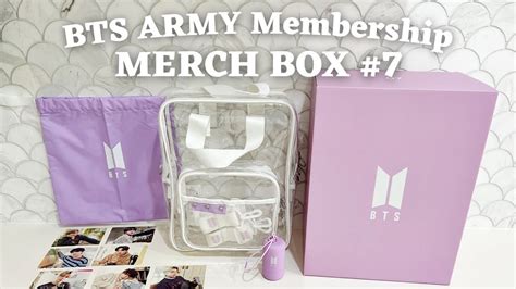 Bts Merch Box 7 Army Membership Merch Pack Unboxing Asmr 4k