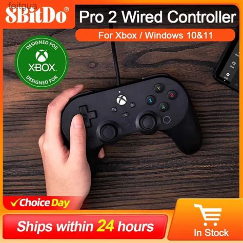 Controladores De Juegos Joysticks 8BitDo Controlador Con Cable Pro 2