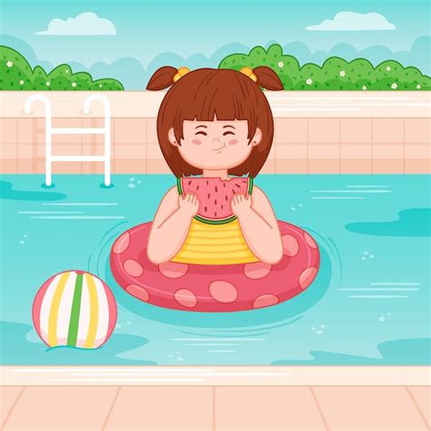 Ilustración dibujada a mano para el verano Vector Gratis