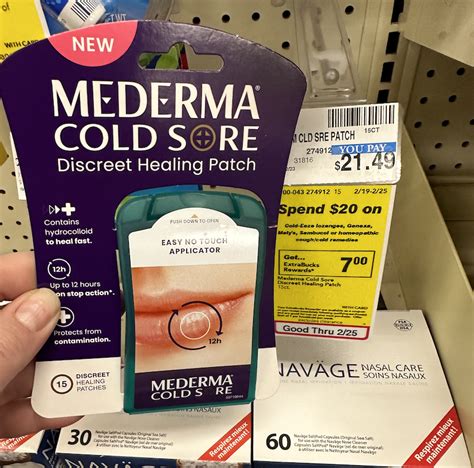 Mederma Cold Sore Healing Patch Only 2 49 At Cvs Extreme Couponing And Deals