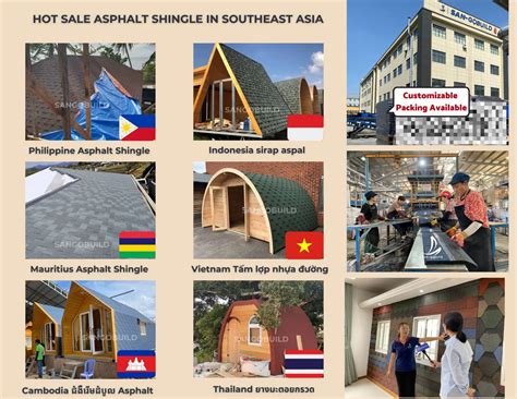 Waterproof Roofing Materials Bitumens Tile Asphalt Shingle Single Layer