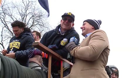 Jim Harbaugh Interview During Michigans National Championship ‘best