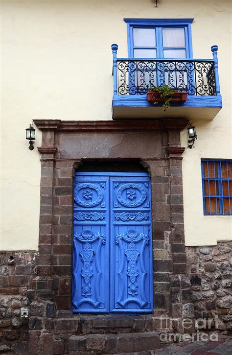 Colonial Door In Cusco Peru Photograph By James Brunker Fine Art America