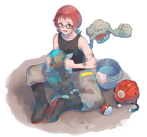 Geodude Roark And Cranidos Pokemon And More Drawn By Kikuyoshi