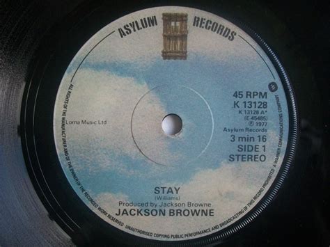 Jackson Browne Stay Uk 7 45 Uk