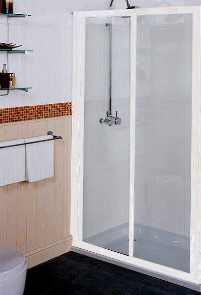 Sliding Shower Door 1200mm White Roman Collage Ro Ct1213w