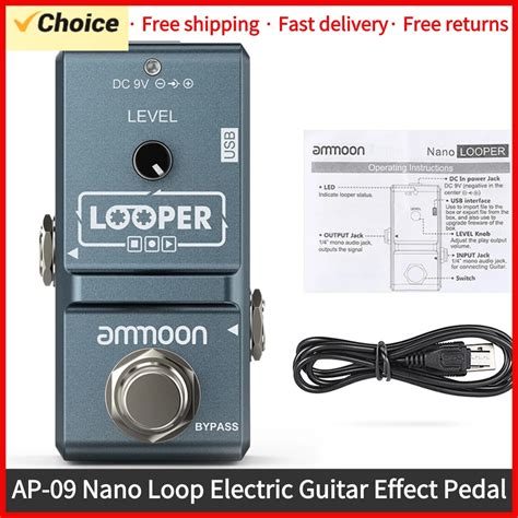 Ammoon AP 09 Nano Loop Electric Guitar Effect Pedal Looper True Bypass